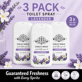 Basin & Bliss Before You Go Toilet Spray – Lavender Scent, 3 Pack, 1 fl oz Each