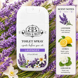 Basin & Bliss Before You Go Toilet Spray – Lavender Scent, 3 Pack, 1 fl oz Each