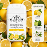 Basin & Bliss Before You Go Toilet Spray – Citrus Scent, 3 Pack, 1 fl oz Each
