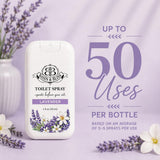 Basin & Bliss Before You Go Toilet Spray – Lavender Scent, 3 Pack, 1 fl oz Each