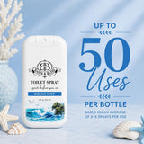 Basin & Bliss Before You Go Toilet Spray – Ocean Mist Scent, 3 Pack, 1 fl oz Each