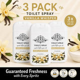 Basin & Bliss Before You Go Toilet Spray – Vanilla Whisper Scent, 3 Pack, 1 fl oz Each