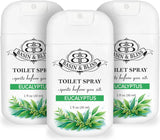 Basin & Bliss Before You Go Toilet Spray – Eucalyptus Scent, 3 Pack, 1 fl oz Each