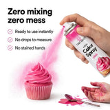 Cake Craft Edible Food Coloring Spray Set – 4 Pack Pink, Purple, Gold & Silver Cake Decorating Sprays