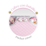 DeCuevas Toys Sophie Folding Doll Pram with Parasol – Luxury Doll Stroller - Pink
