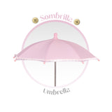 DeCuevas Toys Sophie Folding Doll Pram with Parasol – Luxury Doll Stroller - Pink