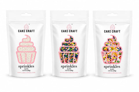 Cake Craft Rainbow Sprinkles2 Pack100g per pack, 1 Pack of 500g of sprinkles, Greate Baking product, A rainbow theme mix