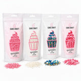 Cake Craft Pastel Sprinkles Collection 4-Pack 100g Each