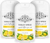 Basin & Bliss Before You Go Toilet Spray – Citrus Scent, 3 Pack, 1 fl oz Each