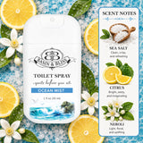 Basin & Bliss Toilet Spray, Spritz Before You Sit, Travel Size, 1 fl oz, 6 Pack, Assorted Scents