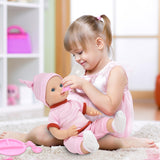 Gift Boutique 12 Inch Realistic Baby Doll – Newborn Doll with Pink Clothes, Diaper, Baby Bottle & Feeding Accessories