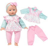 My Lil Wardrobe 14-Inch Realistic Soft Baby Doll with Clothes & Accessories - Purple