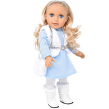 Gift Boutique Mary 18 Inch Girl Fashion Doll – Long Blonde Hair, Blue Eyes, 2 Outfits, Boots & Accessories in Gift Box