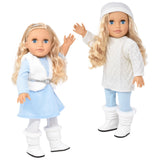 Gift Boutique Mary 18 Inch Girl Fashion Doll – Long Blonde Hair, Blue Eyes, 2 Outfits, Boots & Accessories in Gift Box