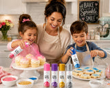 Cake Craft Edible Food Coloring Spray Set – 4 Pack Pink, Purple, Gold & Silver Cake Decorating Sprays