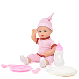 Gift Boutique 12 Inch Realistic Baby Doll – Newborn Doll with Pink Clothes, Diaper, Baby Bottle & Feeding Accessories