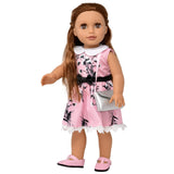 Gift Boutique 18 Inch Girl Fashion Doll – Brown Hair, Brown Eyes, Poseable Body, Dress, Shoes & Accessories