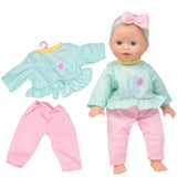 My Lil Wardrobe 14-Inch Realistic Soft Baby Doll with Clothes &amp; Accessories - Pink