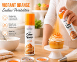 Cake Craft Edible Food Coloring Spray Set – 4 Pack Red, Blue, Green & Orange Cake Decorating Sprays