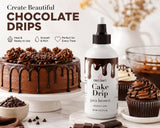 Cake Craft 2 Pack Vanilla & Chocolate Cake Drip, Edible Drip Icing Drizzle Frosting Mix for Decorating Cookies, Cupcakes, Donuts, Cakes, Dessert Decor, Heat and Ready to Use, 4 Ounce