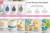 Cake Craft Under the Sea Sprinkles Set – Blue Sugar Strands, Blue & Green Sprinkle Mix & Ocean Cake Decorations