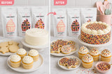 Cake Craft Rainbow Sprinkles2 Pack100g per pack, 1 Pack of 500g of sprinkles, Greate Baking product, A rainbow theme mix