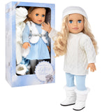 Gift Boutique Mary 18 Inch Girl Fashion Doll – Long Blonde Hair, Blue Eyes, 2 Outfits, Boots & Accessories in Gift Box