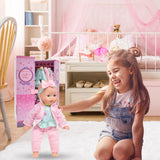 Dolls To Play Soft Body Baby Doll, 14 Inch Doll with Clothes Set and Accessories - Blue