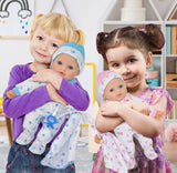 Soft Body Twin Baby Dolls 12-Inch Boy & Girl Doll Set with Pacifier – Gift Box