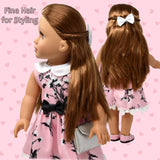 Gift Boutique 18 Inch Girl Fashion Doll – Brown Hair, Brown Eyes, Poseable Body, Dress, Shoes & Accessories