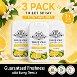 Basin & Bliss Before You Go Toilet Spray – Citrus Scent, 3 Pack, 1 fl oz Each