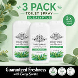 Basin & Bliss Before You Go Toilet Spray – Eucalyptus Scent, 3 Pack, 1 fl oz Each