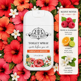Basin & Bliss Before You Go Toilet Spray – Hibiscus Breeze Scent, 3 Pack, 1 fl oz Each